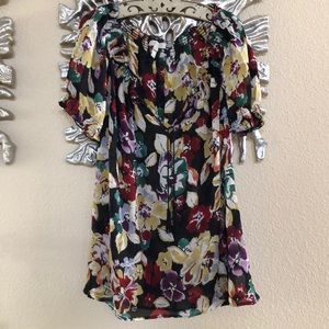 Joie Floral Sheer Top